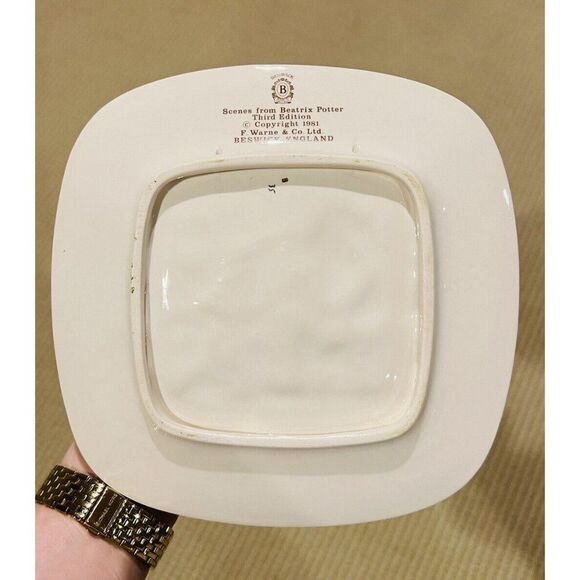 Vintage Beatrix Potter 1981 Third Edition Hand Painted Collector’s Plate - Picture 9 of 12